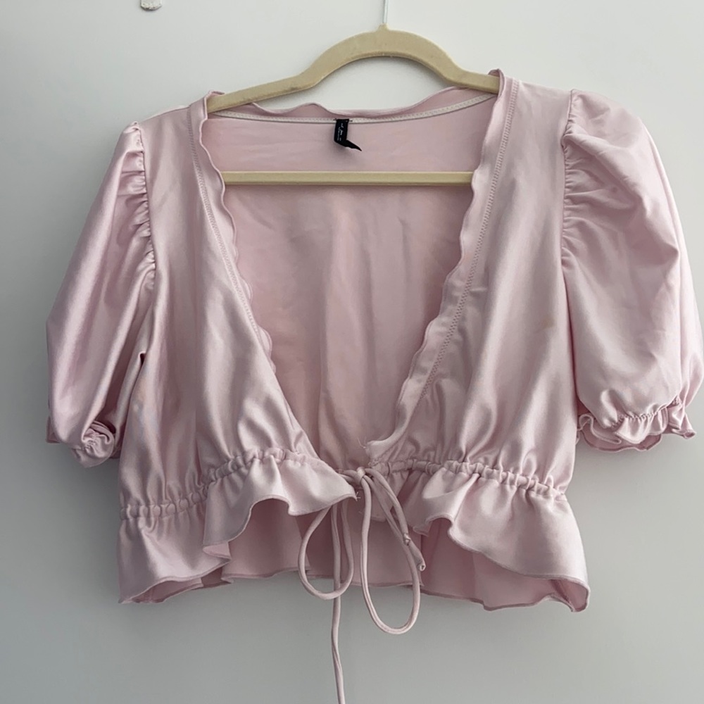 Pink Silk Blouse